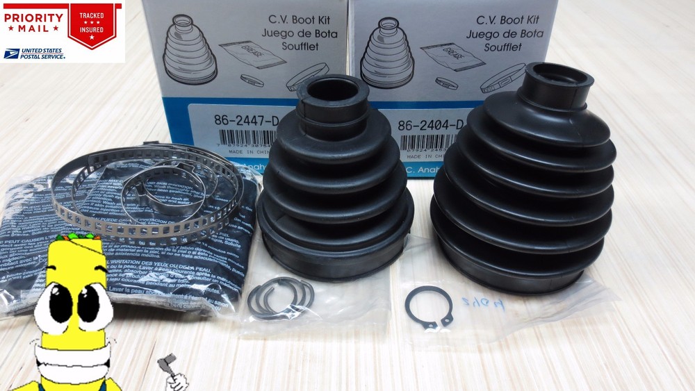 Front Inner & Outer CV Axle Boot Kit for Toyota Corolla 2003-2008 Empi Boots