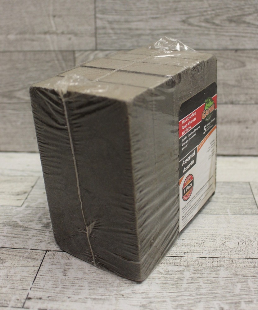 Gator 5 Pack Assorted Multi-Surface Jumbo Sanding Sponges - New