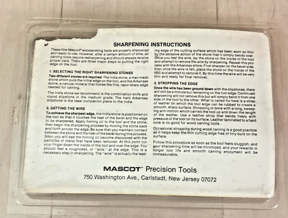 Woodworking Tool Set - Mascot Precision Tools #H862