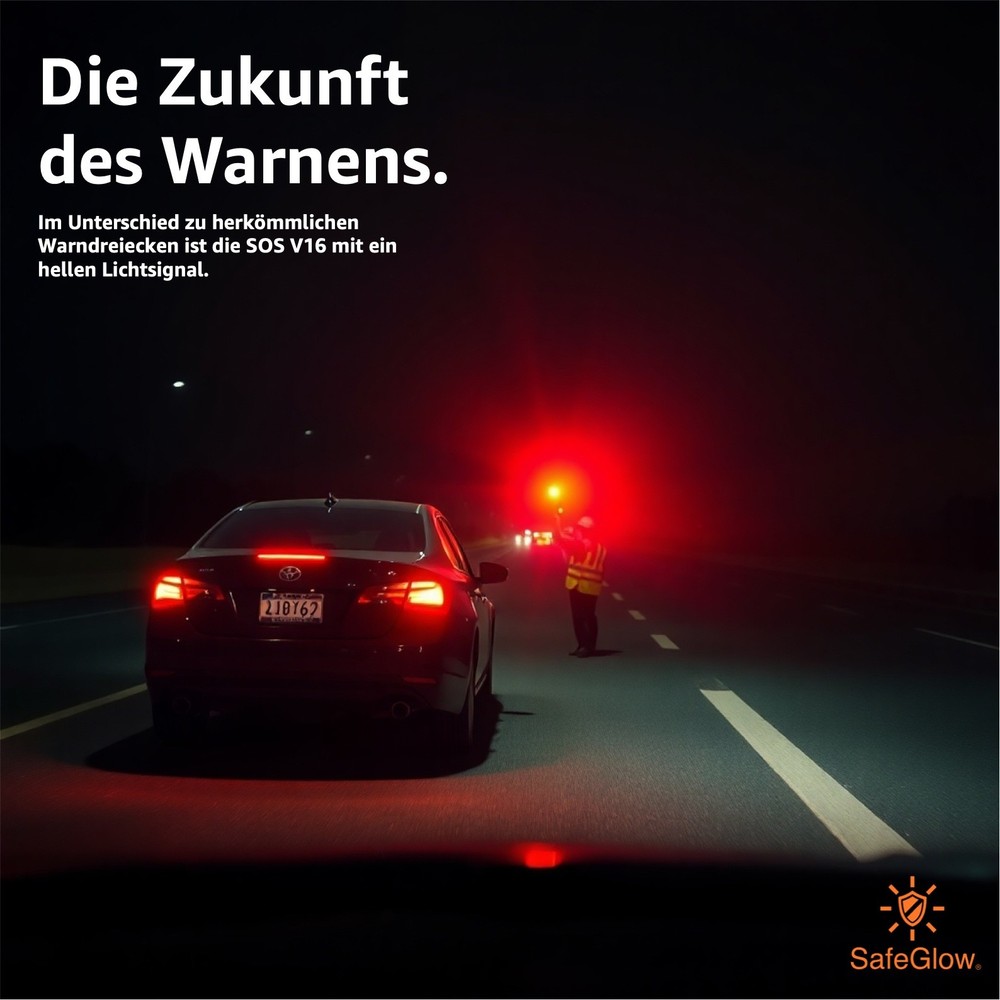 3x warning light V16 EU emergency light-warning triangle-breakdown triangle