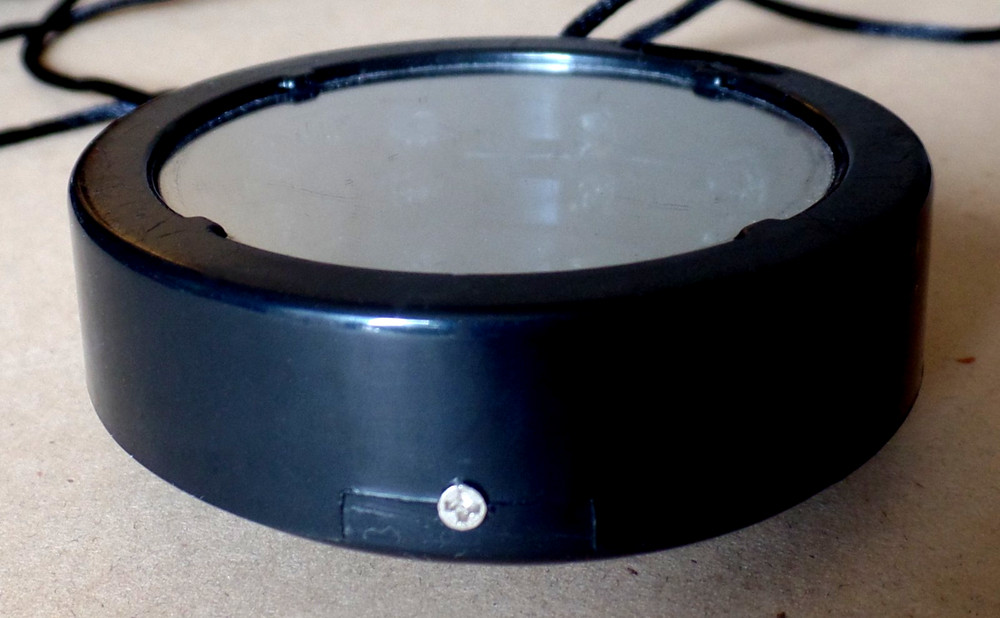 Vintage Small Black Plastic HAND MIRROR With Rope