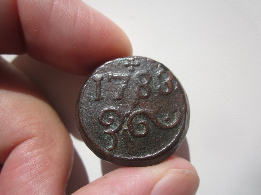 NICE GRADE 1783 CEYLON GALLE 2 STUIVER