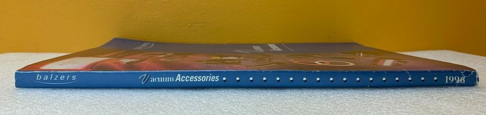 Balzers 1996 Vacuum Accessories Catalog