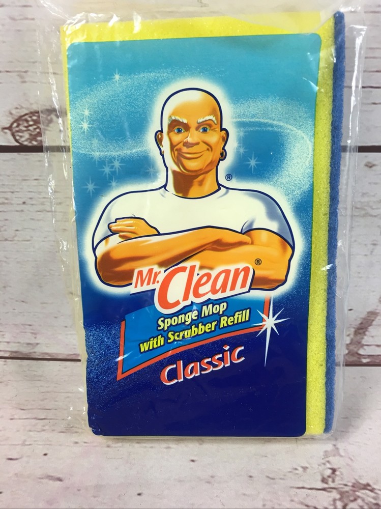 Mr Clean Classic Sponge Mop Refill With Scrubber