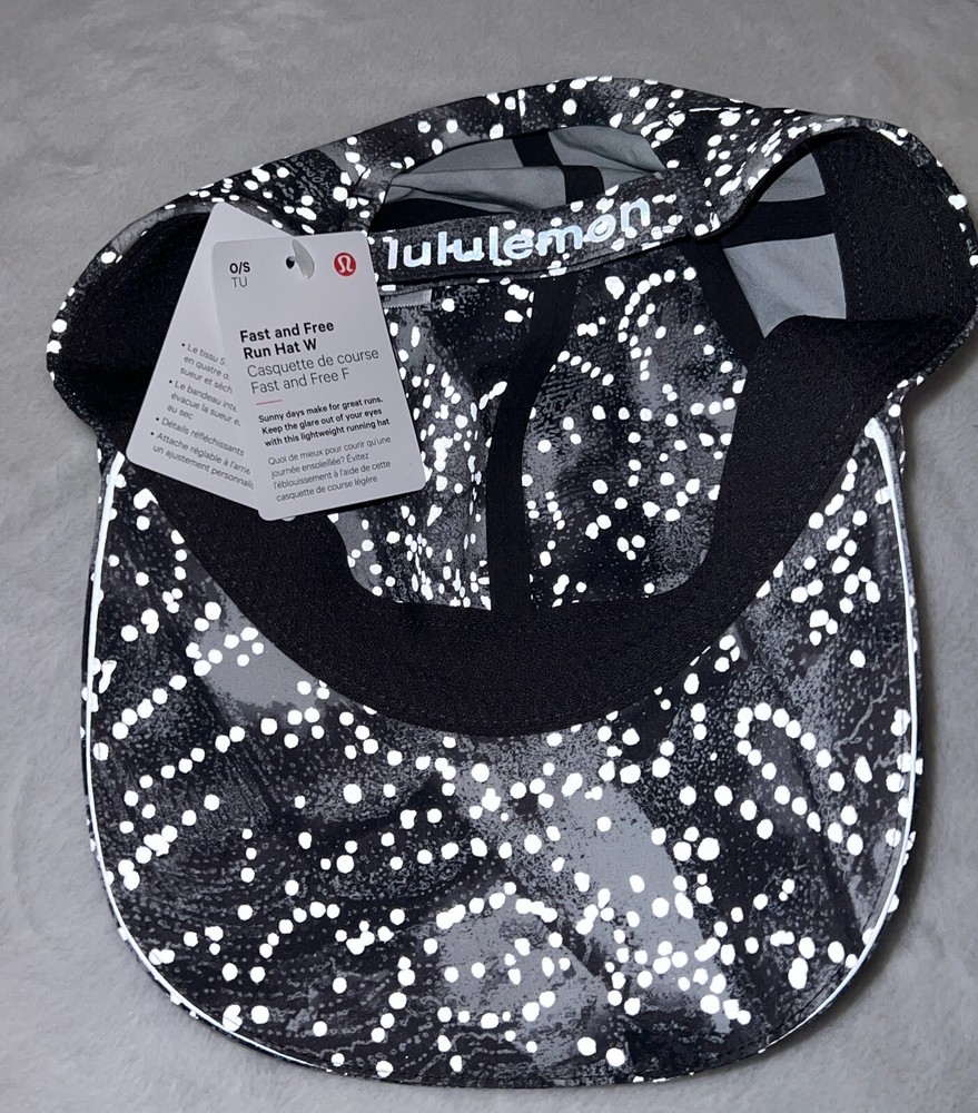Lululemon Women's Fast Free Run Hat Gray & Silver Reflective Multi One Size NWT