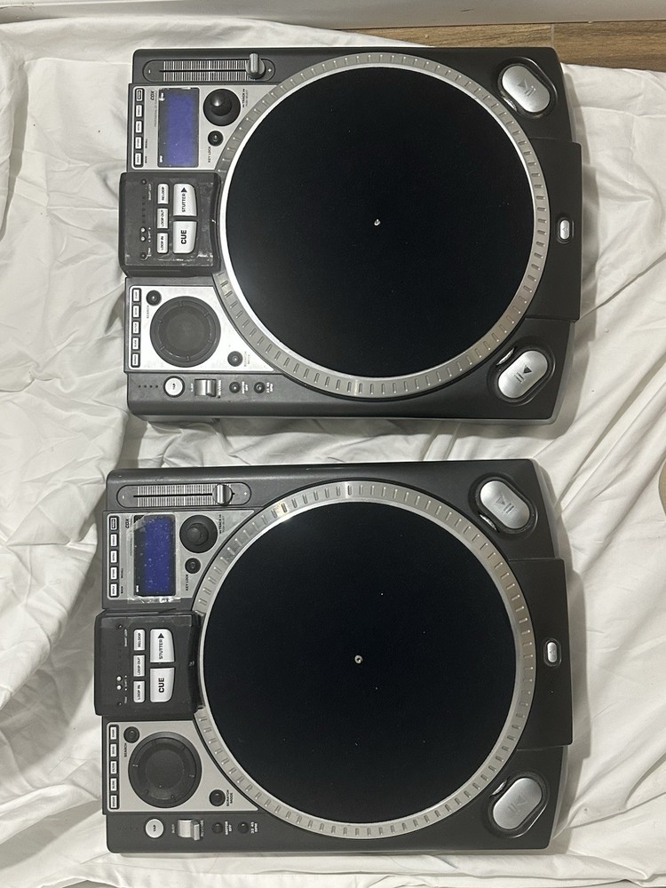 (2) Numark CDX DJ Professional Turntable Direct Drive Technics CD Player Pioneer