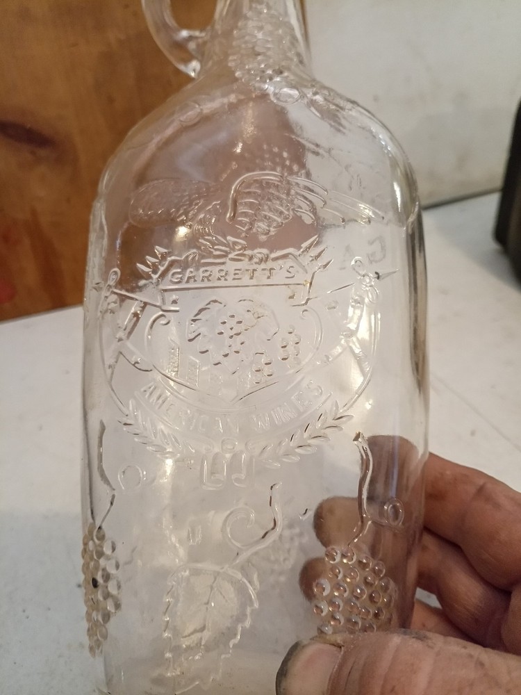 Vintage Decorative Garrett Wine Bottle Tall Quart
