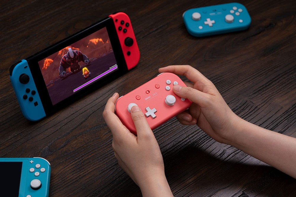 8BitDo Lite 2 Bluetooth Gamepad for Switch, Switch Lite, Android and Pink