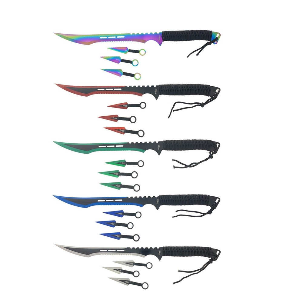 Tactical Master Survival Machete With Throwing Knife