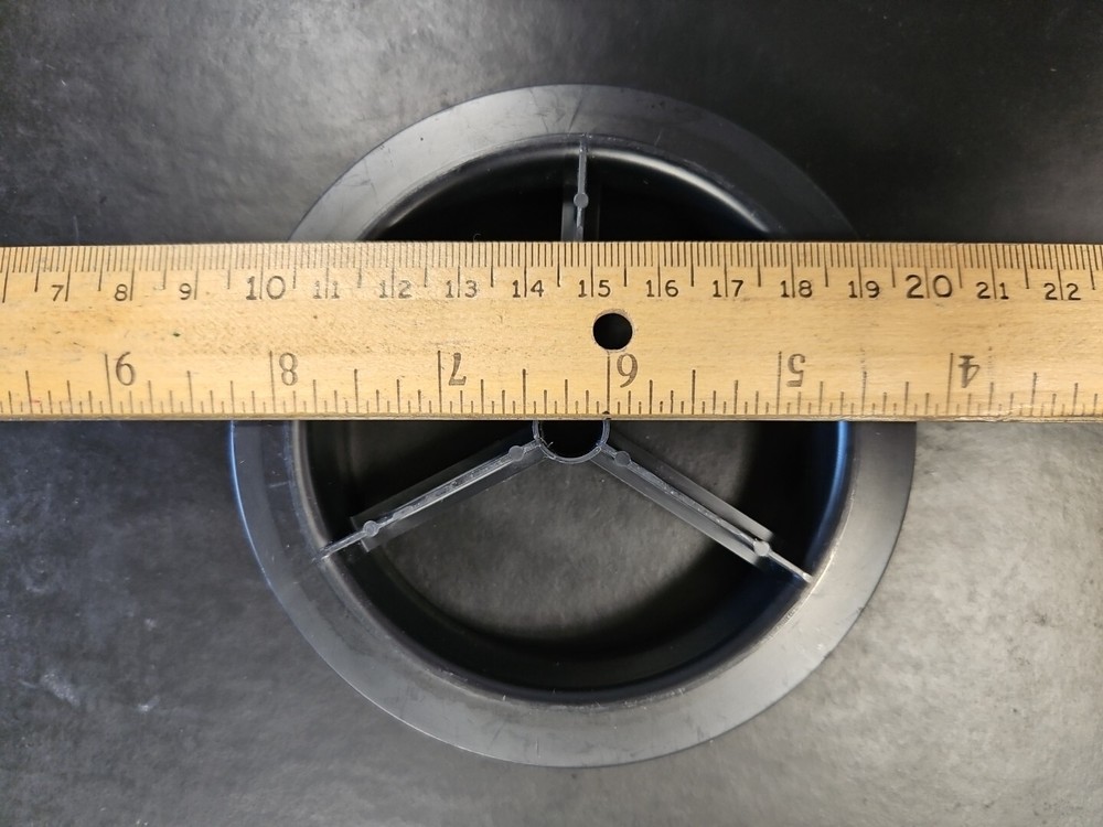 Case of 264 Empty Small 4" Black Plastic Spool Craft Thread Wire