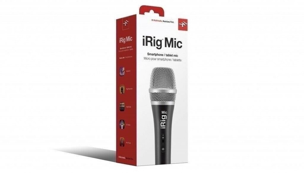 IK Multimedia iRig Mic Handheld Condenser Microphone for iPhone iPad Android NEW