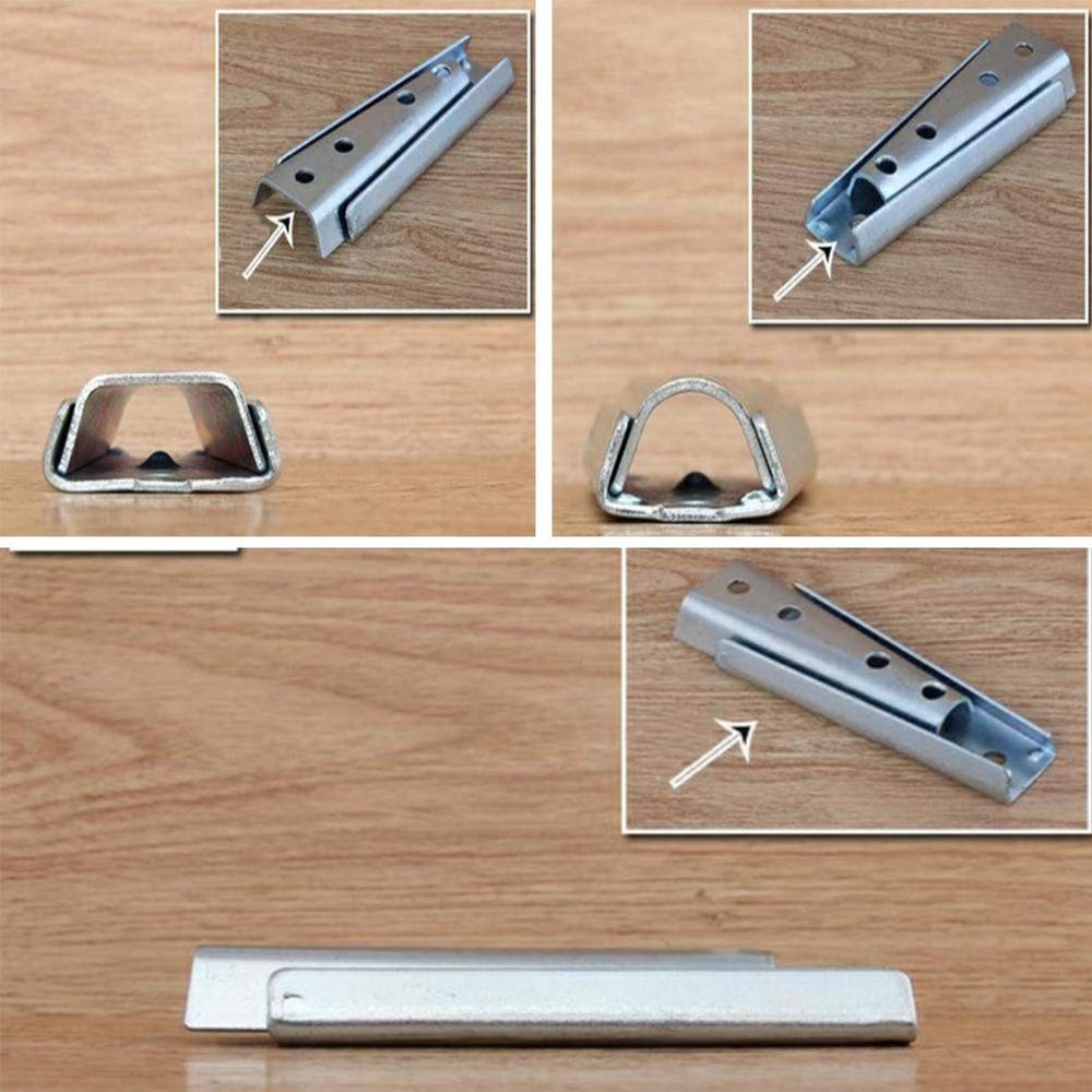 KAIISSA 4.7 Inch Concealed Headboard Panel Wall Fixing 4.7inch, Silver