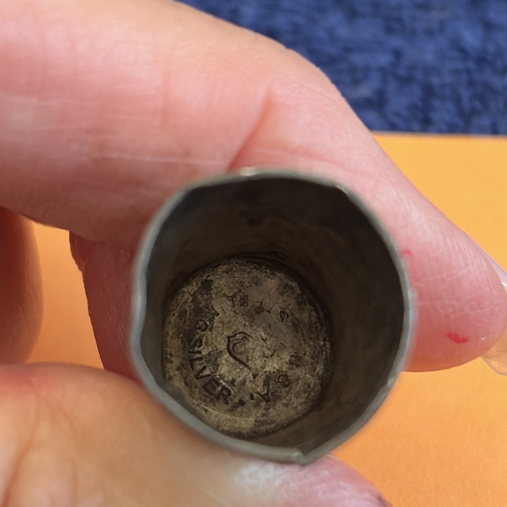 Vintage Sterling Silver No. 11 Sewing Thimble