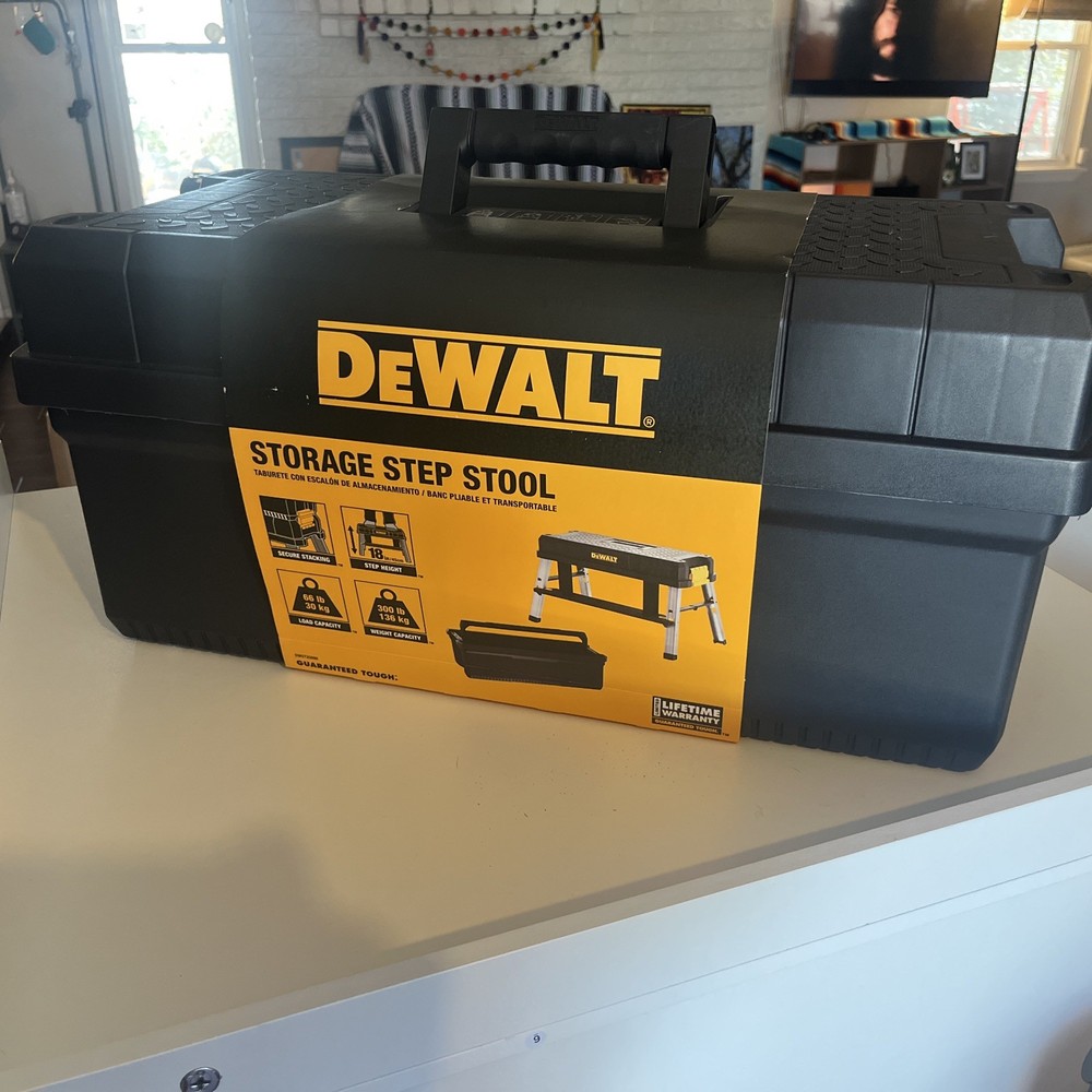 DEWALT DWST25090 Storage Step Stool - Black