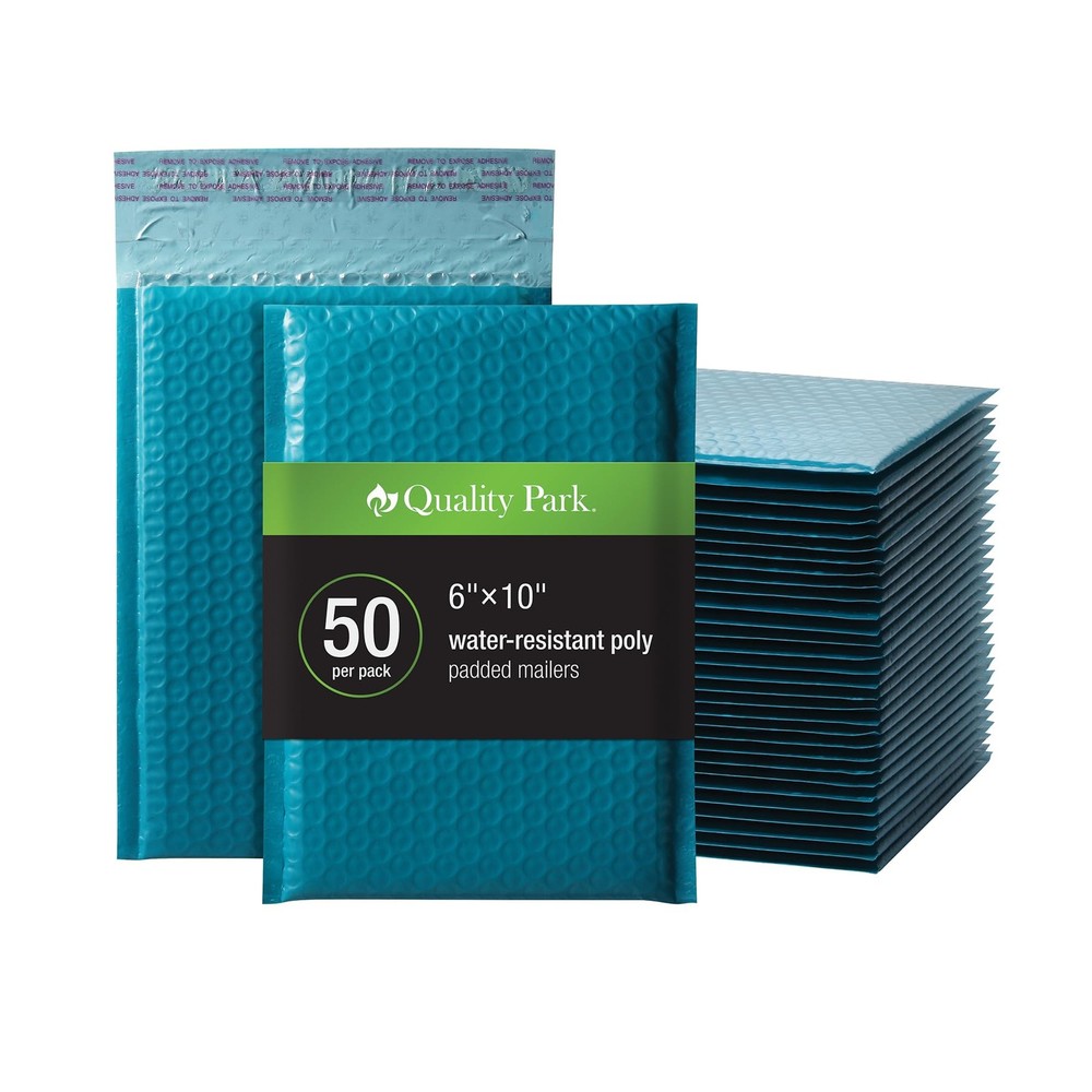 Quality Park Bubble Mailers, 6 x 9 Inch, Blue Poly 6 x 9,