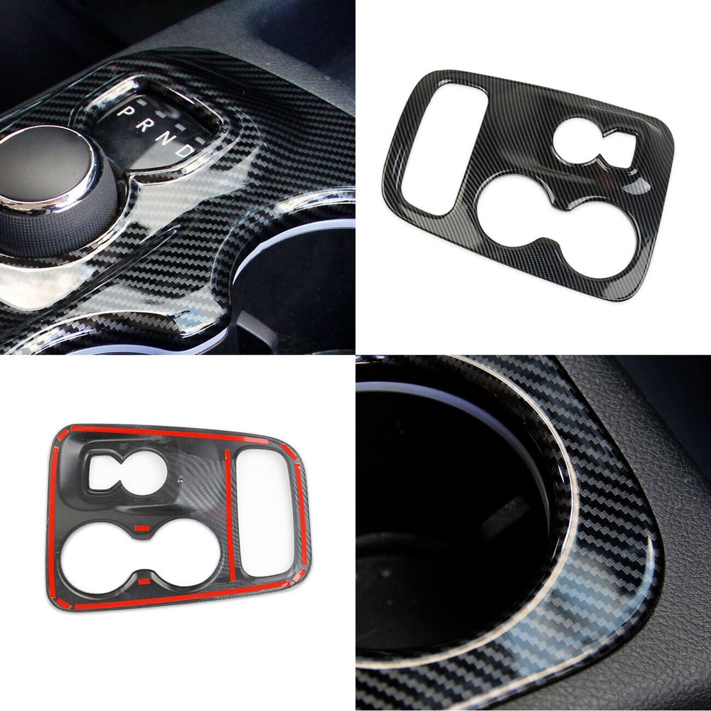 Carbon Fiber Central Control Gear Shift Panel Trim for Dodge Durango 2014-2017