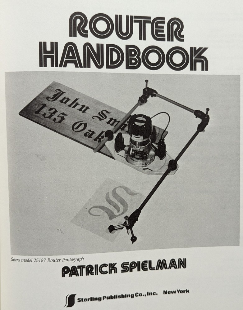 ***VINTAGE 1992 SEARS CRAFTSMAN ROUTER HANDBOOK***BASIC & ADVANCED TECHNIQUES
