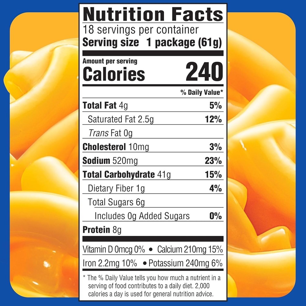 Kraft Easy Mac and Cheese, 18 Packets, for Easy Dinner or Dinner Sides