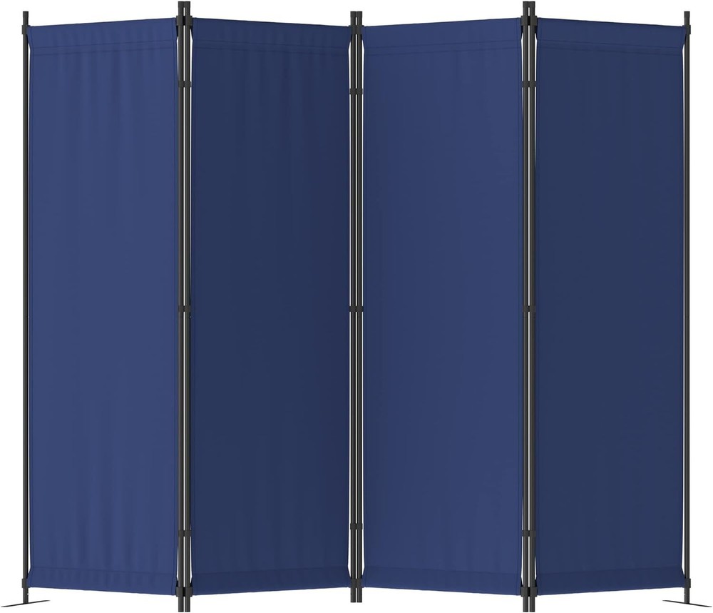 Room Divider 4 Panel Folding Privacy Screens 88'' Room Separation Home Office