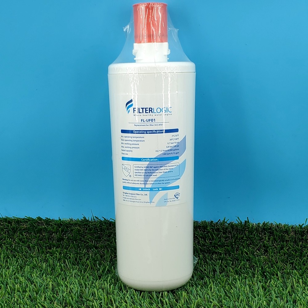 FilterLogic FL-UF01 Under Sink Filter Replacement For Filtrete 3US-AF01 SEALED