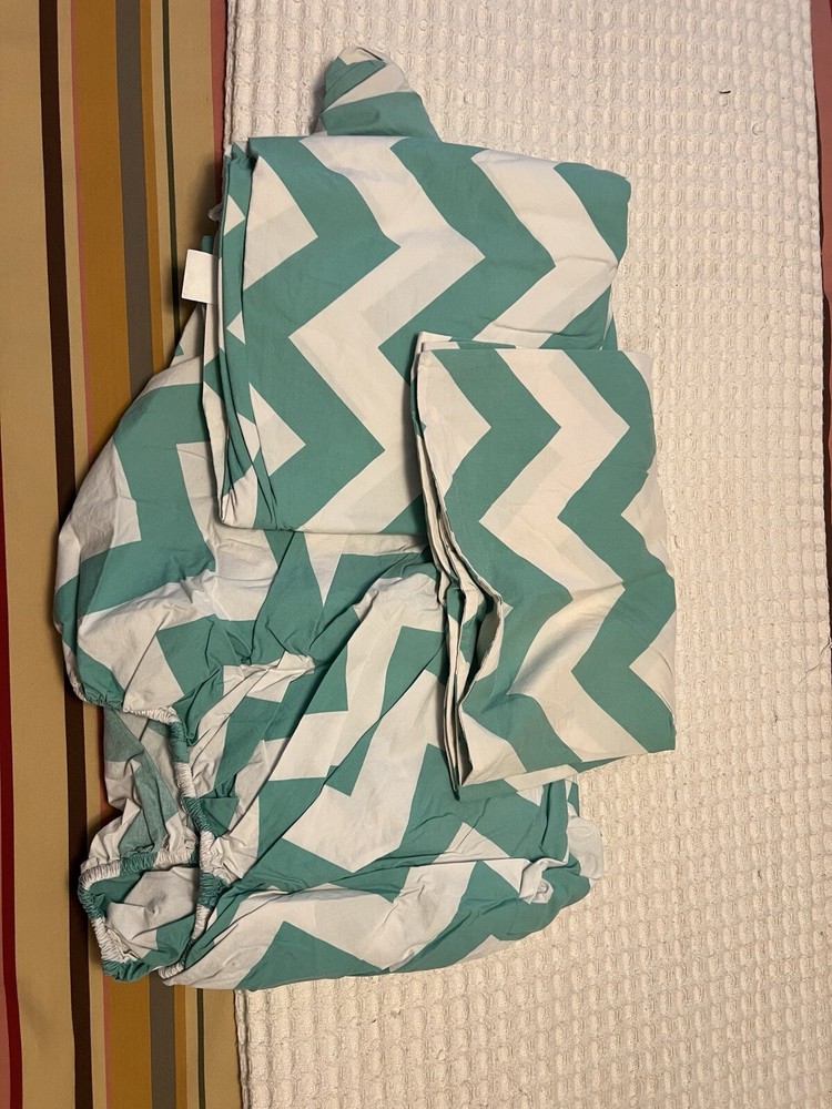 Pottery Barn Chevron Twin Sheet Set