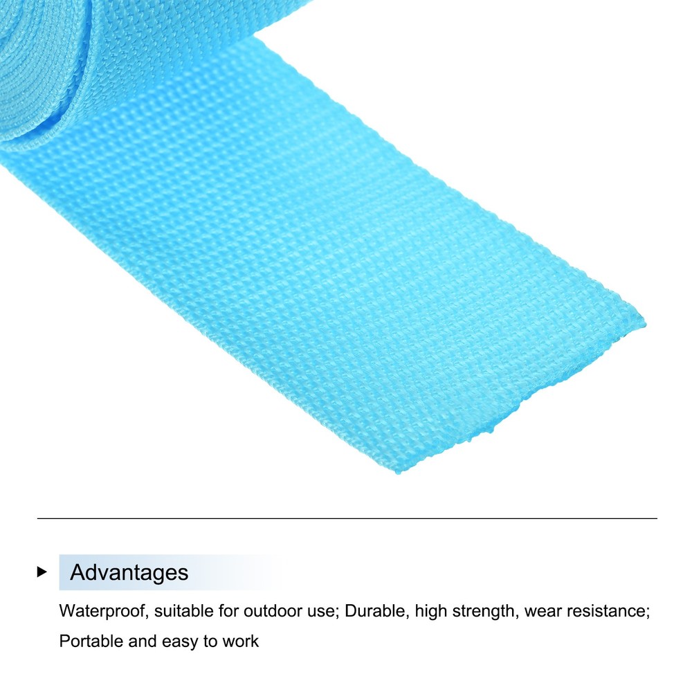 Lightweight Polypropylene Webbing Strap 5cm 10 Yard Sky Blue