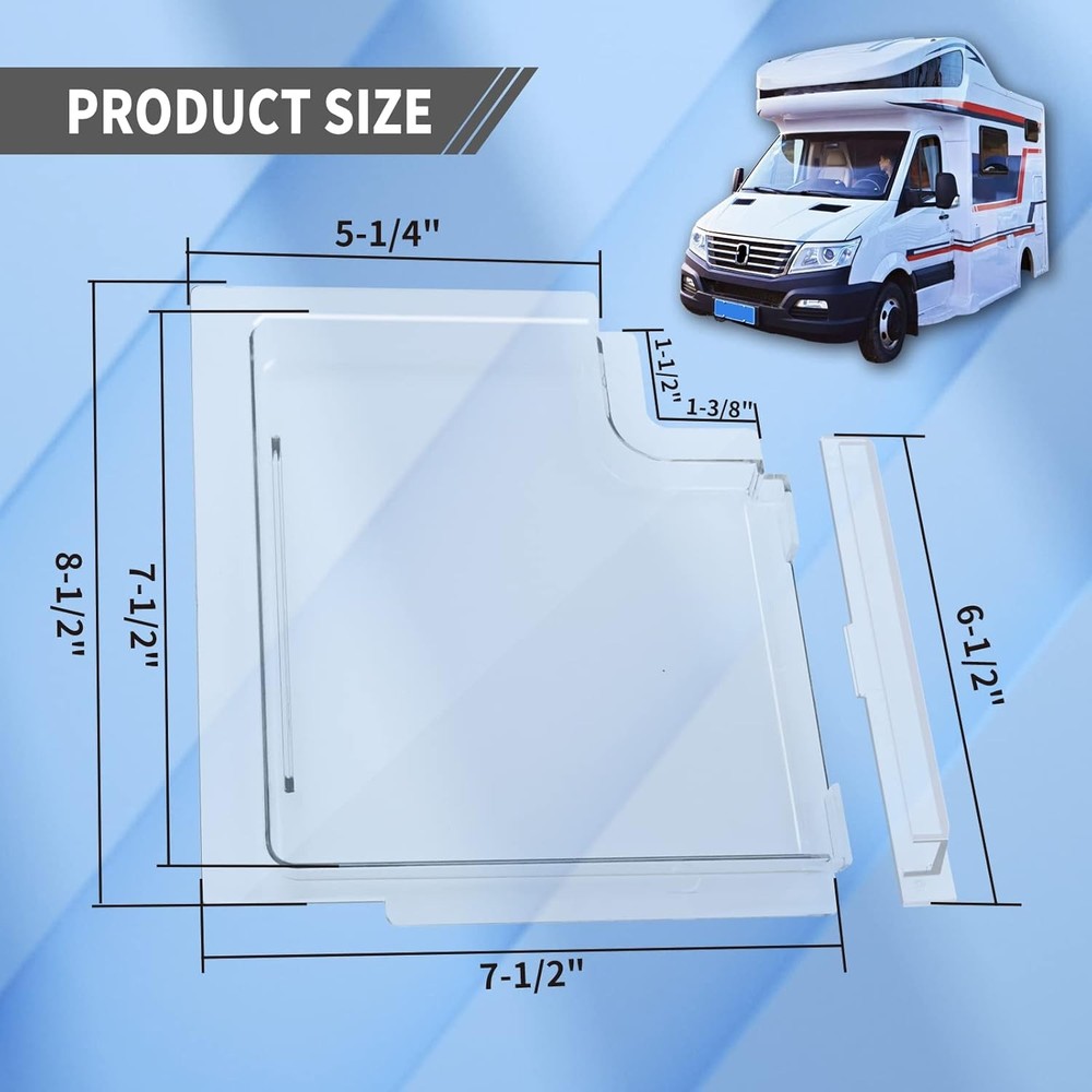 4701-00 RV Screen Door Slide Panel Replacement Clear Plexiglass, 4700-00...
