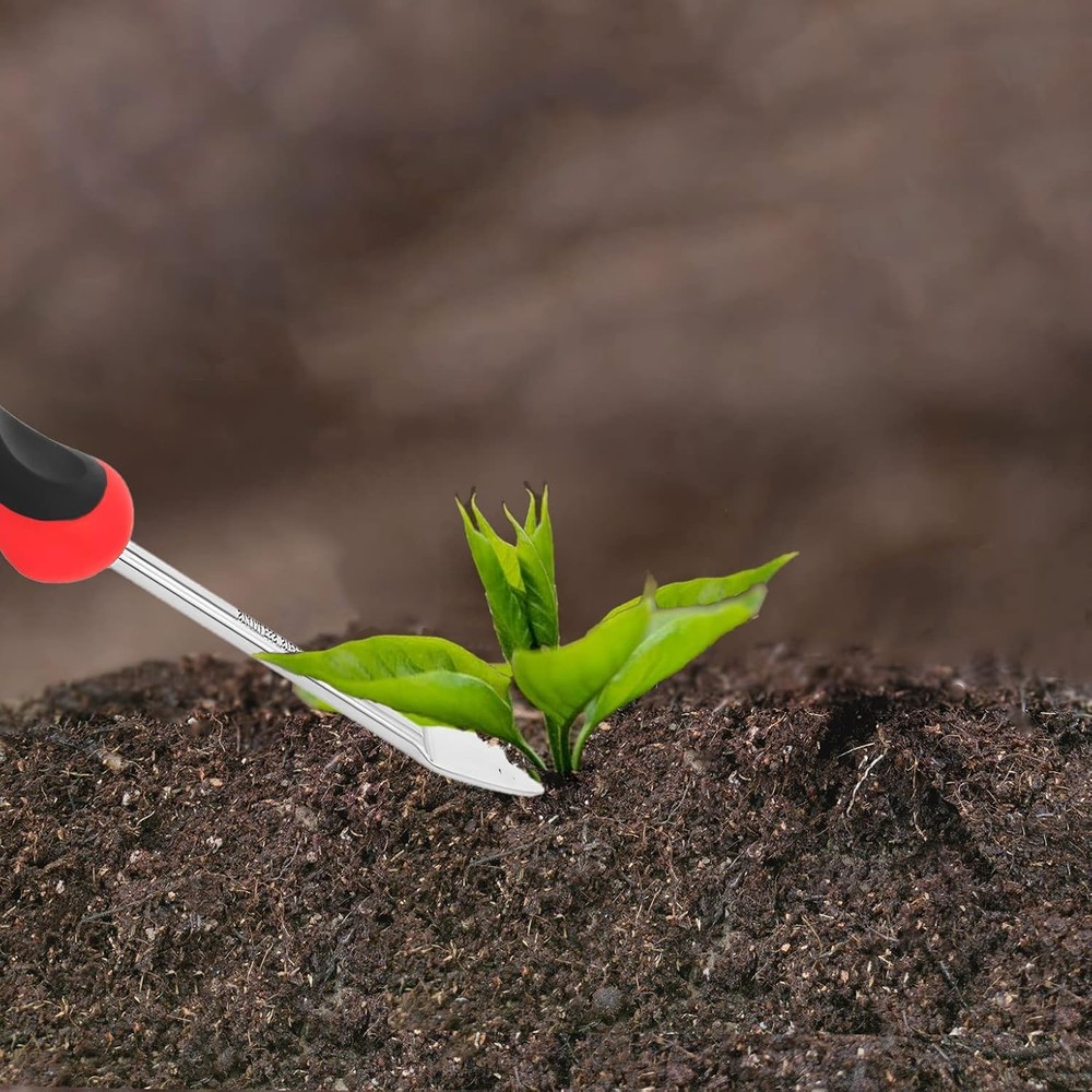 Weed Puller Tool, Dandelion Weeder Puller Tool with Soft Handle, Two-Pronged For