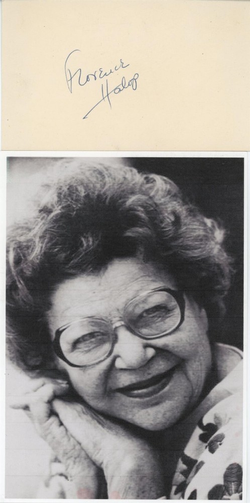 Florence Halop- Signed Card