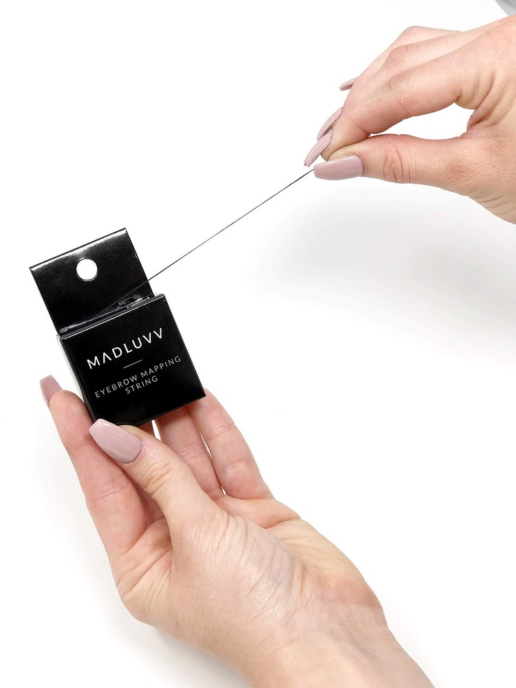 Mapping String – Black Pre-Inked Brow Mapping String for Microblading & PMU –...
