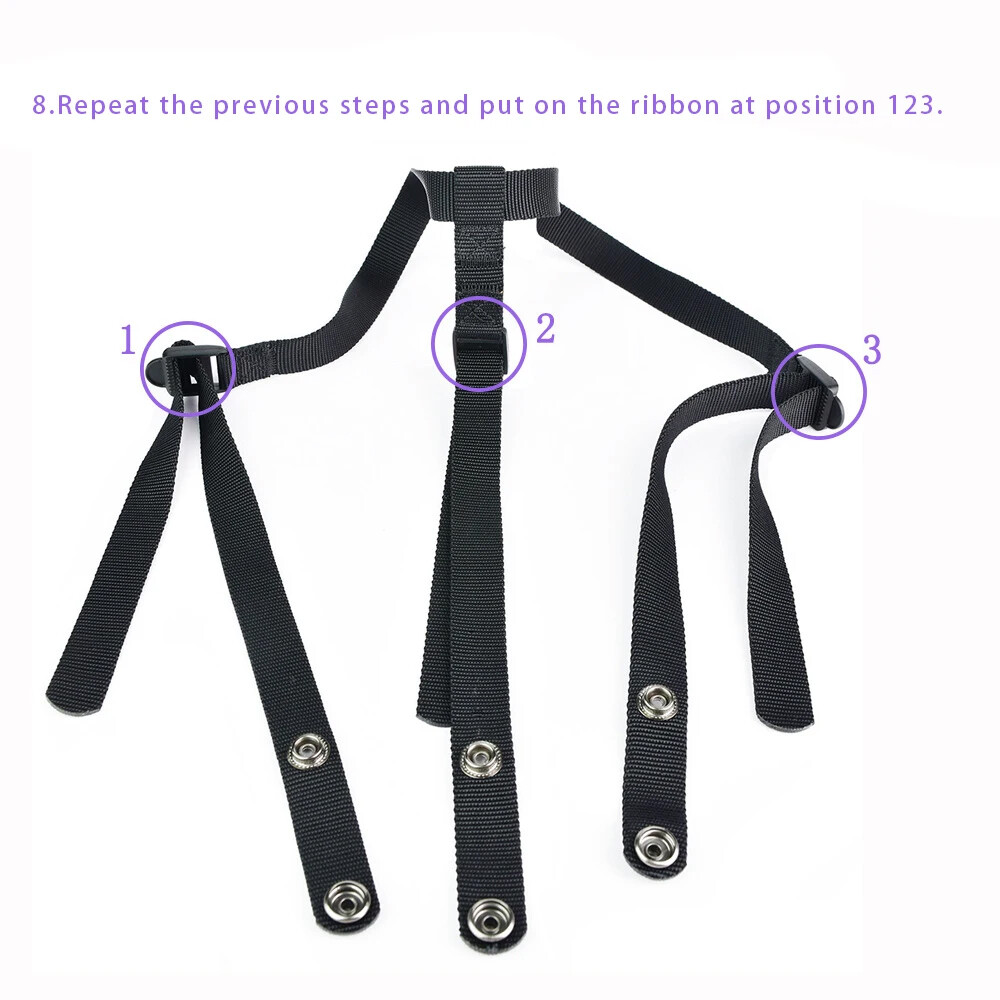 Adjustable Belt Harness For Strapon Player 4 Size Strap With Ring Wearable
