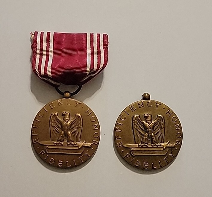 Two US Army Good Conduct Medal AS IS