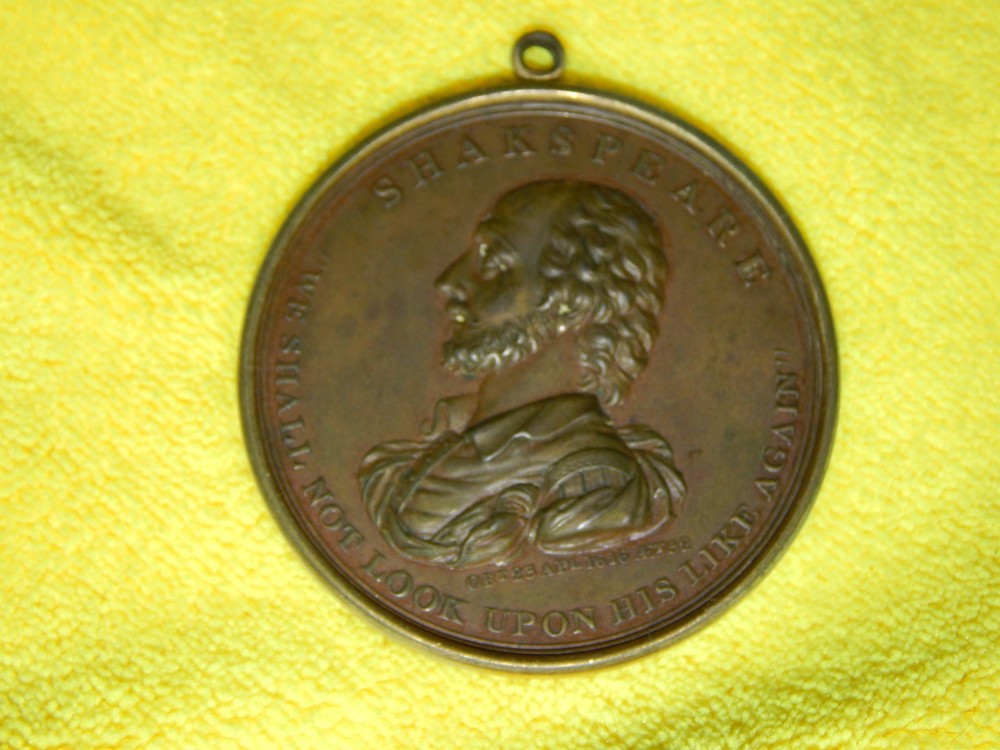 1816 Bronze Medallion Shakespeare
