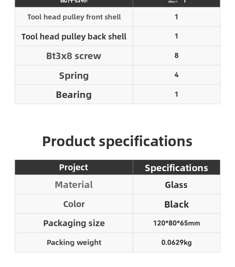 Tool head pulley assembly [P2S applicable]