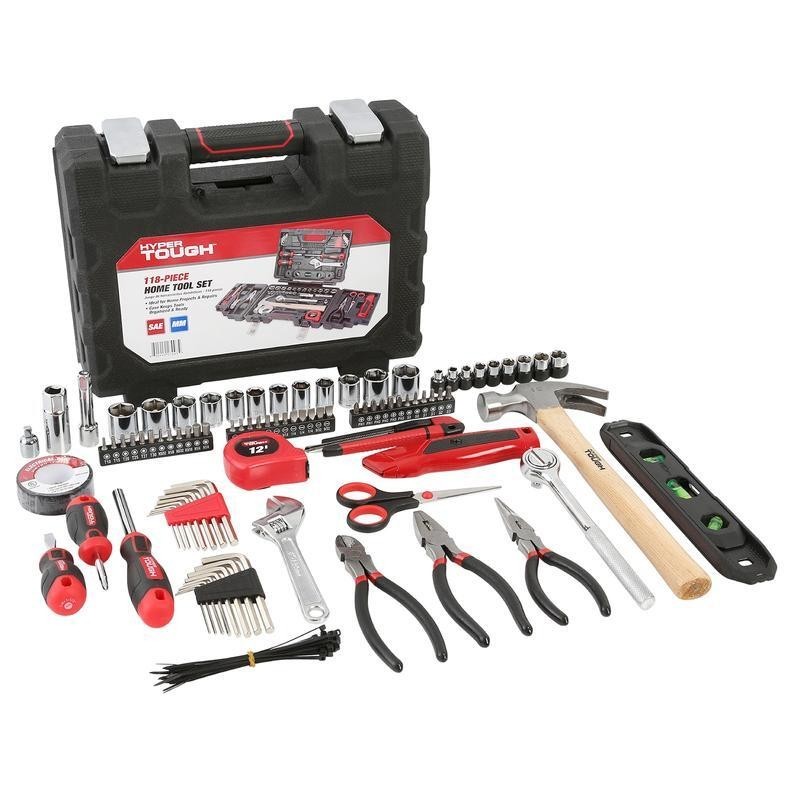 118 Piece Tool Set Home Repairs DIY Projects Complete Toolkit Model 7003 New