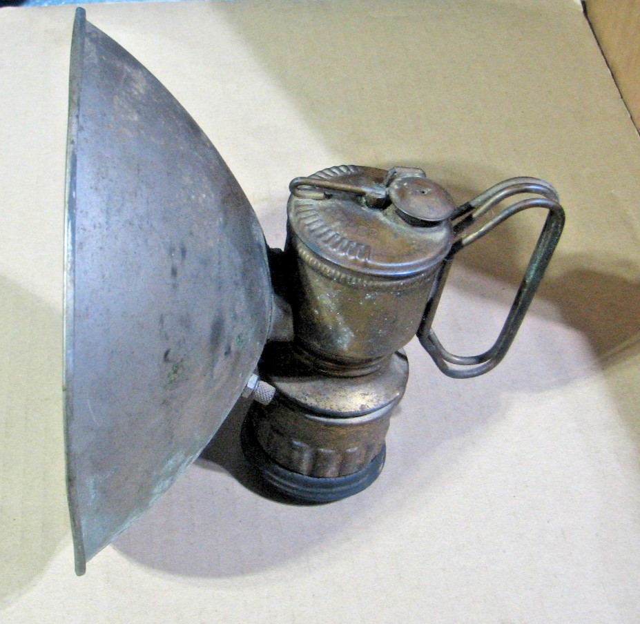 Vintage Guy Dropper Hand Held Carbide Brass Lamp Lanterns