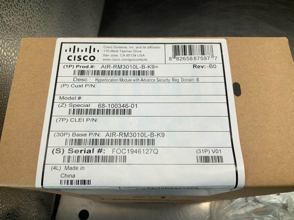 Cisco Air-RM3010L-B-K9= Hyperlocation Module With Advanced Security
