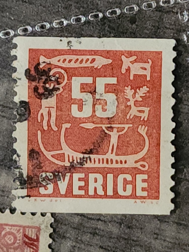 Sverige Foreign 55c Stamp Used - #A440