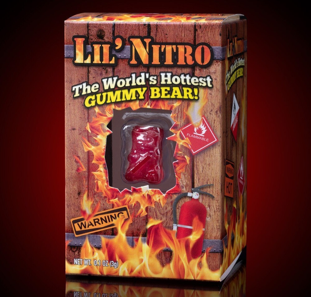 Lil' Nitro Worlds Hottest Gummy Bear Challenge