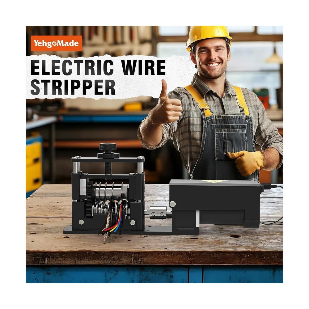 Automatic Wire Stripper Machine with Upgraded Motor, Electric Cable Stripping...
