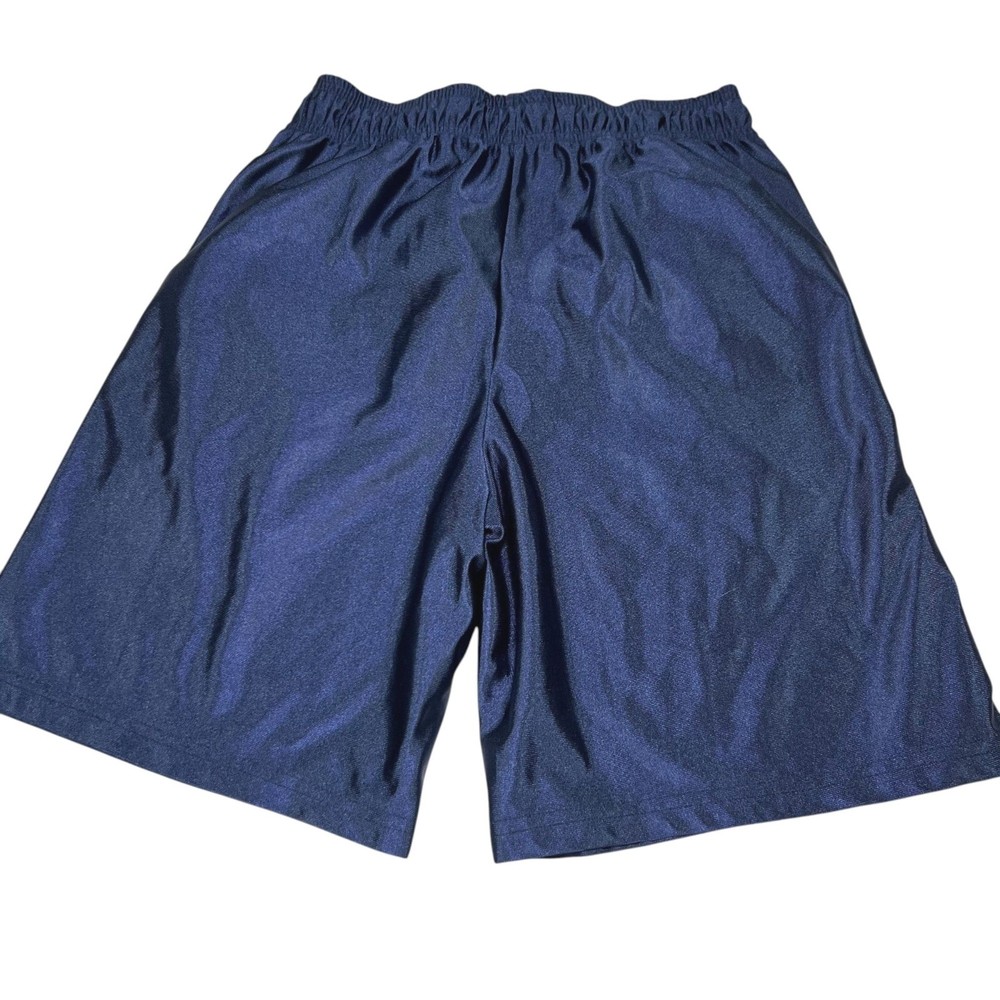 Eric Emanuel Mens Navy Blue Mesh Athletic Shorts Size Medium Drawstrings