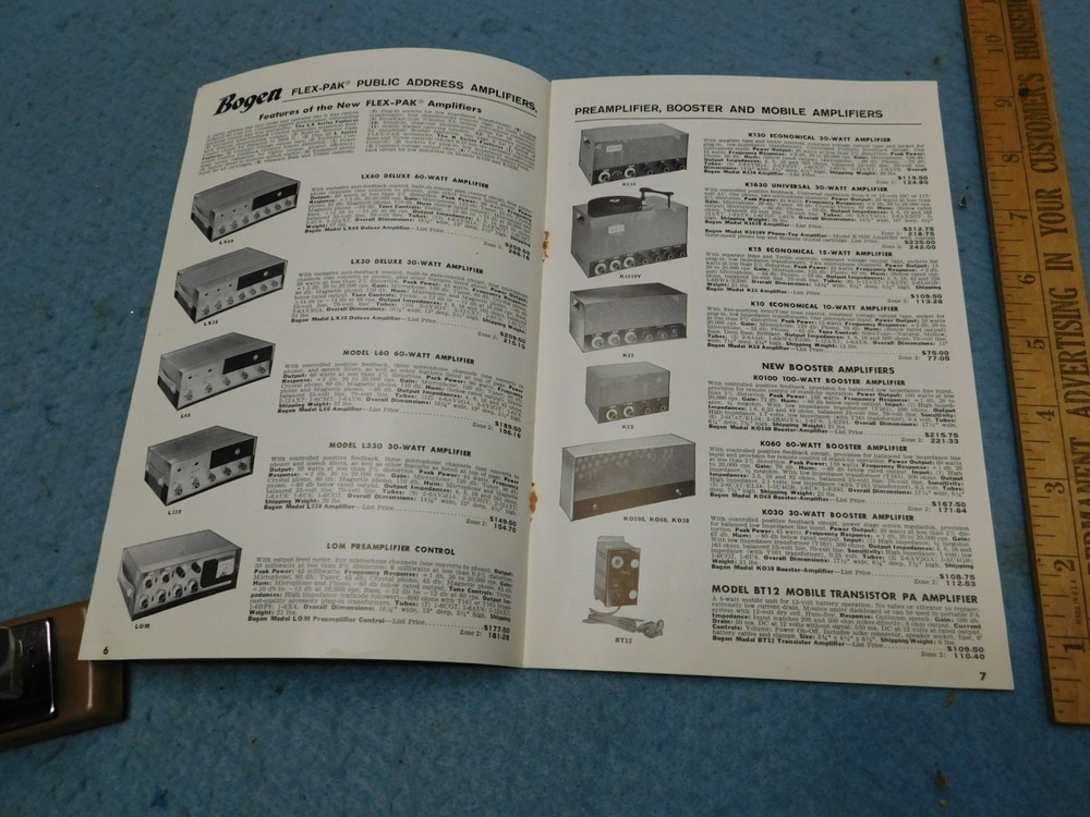1960's Bogen Sound Systems Catalog No. 201