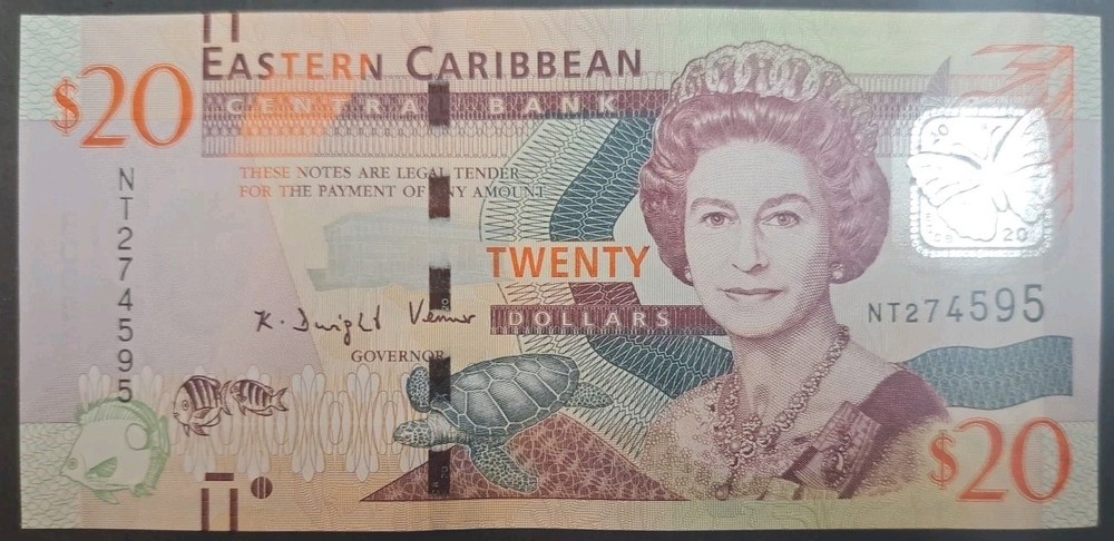 (2015) Eastern Caribbean 20 Dollars P53b  NT274595.