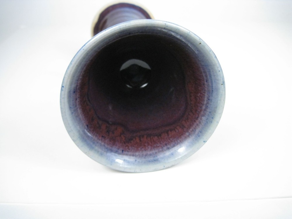 Handcrafted Ceramic Kiddush Cup Hebrew Letters Hand Made Artisan Signed
