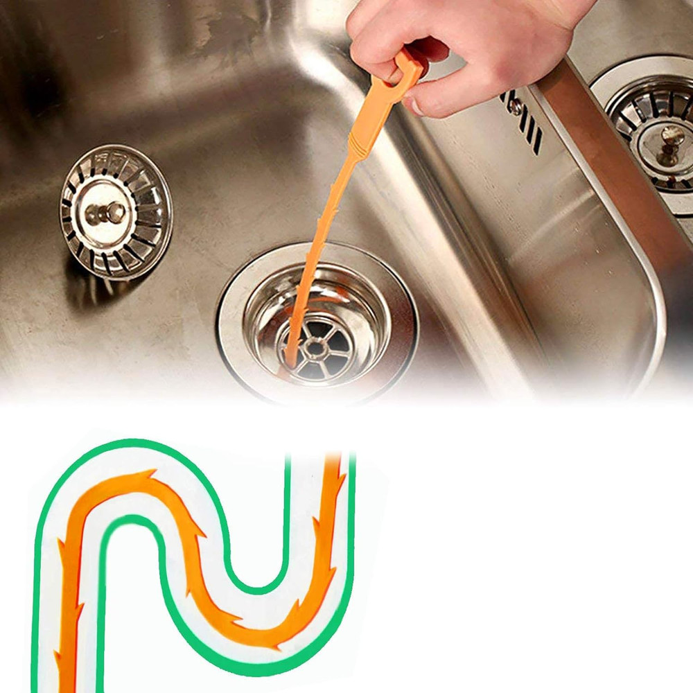Drain Clog Remover Tool for Showers, Sinks & Baths by Drain Hari