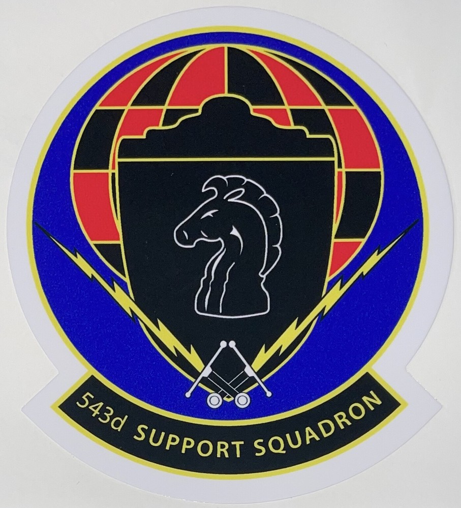 USAF 543D Support Squadron Sticker Waterproof D236