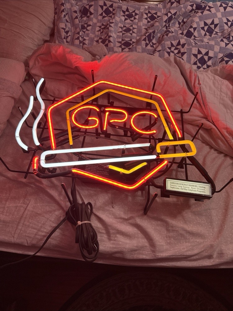 GPC cigarette Neon Sign 22”x 18”