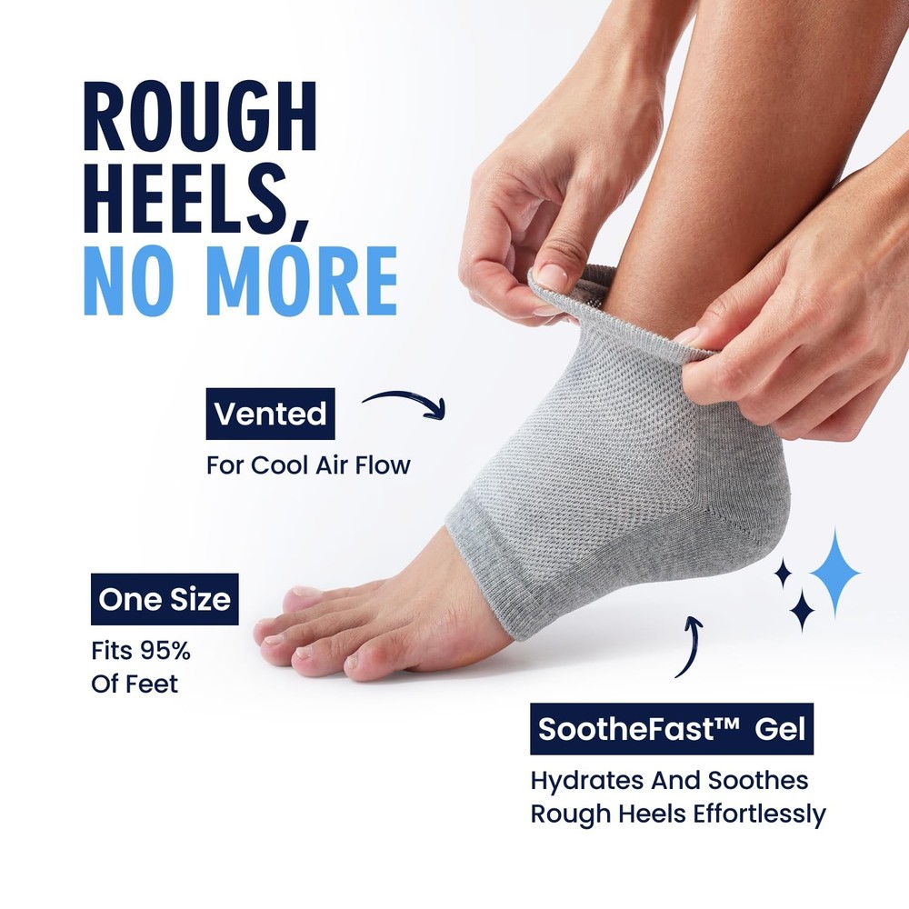 Dr. Frederick's Original Moisturizing Heel One size fits most, Grey