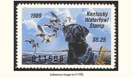 D2K Kentucky Duck Stamp 1989 $5.25