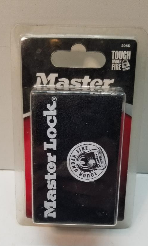 Master Lock Magnetic KEY CASE Tough Under Fire #206D NOS!